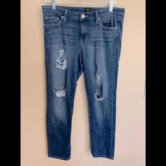 Just Black Distressed Jeans Size 30 - Picture 1 of 12